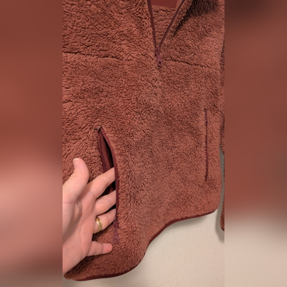 Girlfriend Collective Cozy Brown Women's Sweater - Picture 3 of 4